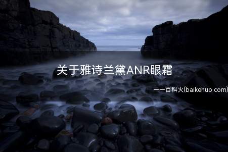 关于雅诗兰黛ANR眼霜