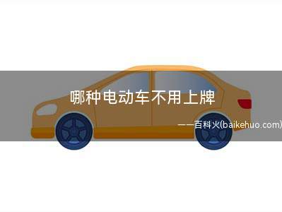 哪种电动车不用上牌(电动车新国标有哪些注意事项)