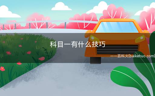 科目一有什么技巧