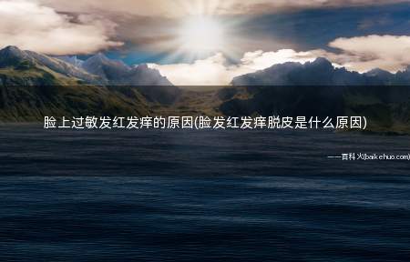 脸上过敏发红发痒的原因(脸发红发痒脱皮是什么原因)