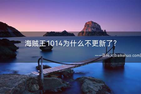 海贼王1014为什么不更新了(海贼王1014集没更新是因为东映动画内部网络被第三方非法访问)
