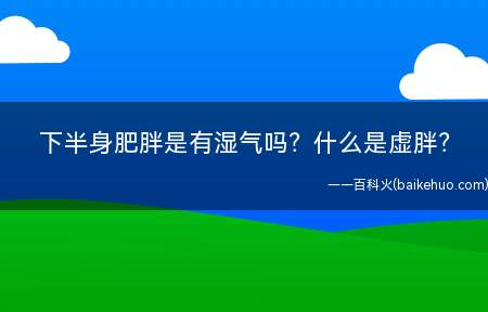 下半身肥胖是有湿气吗什么是虚胖(下半身肥胖是有湿气吗)