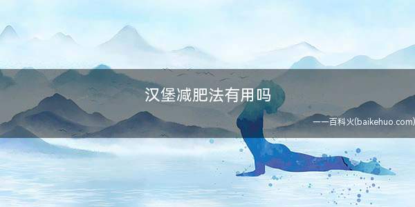 汉堡减肥法有用吗 减肥可以吃汉堡吗