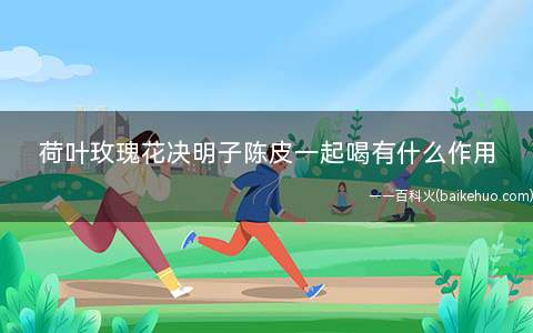 荷叶玫瑰花决明子陈皮一起喝有什么作用