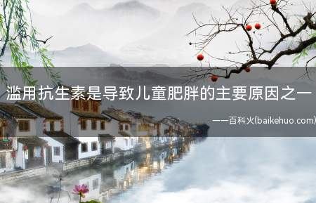滥用抗生素是导致儿童肥胖的主要原因之一