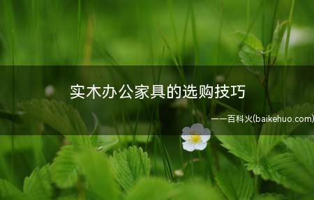 实木办公家具的选购技巧(实木办公家具如何选择)