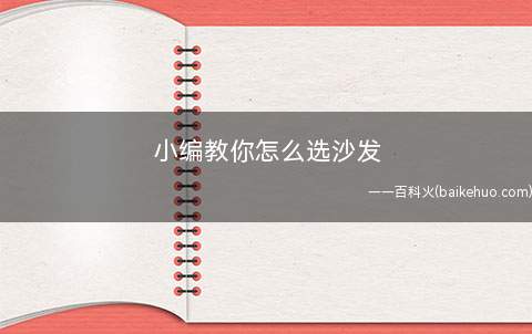 小编教你怎么选沙发(沙发的材质有藤制、皮质和布艺的)
