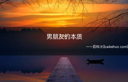 男朋友的本质是什么梗(比调教男朋友的摄影技术来得快多了)