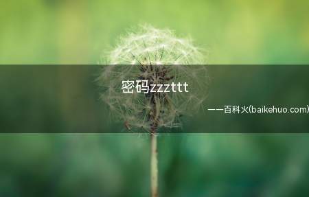 密码zzzttt是什么意思(密码zzttt是什么意思)