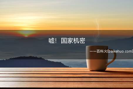 嘘!国家机密是什么意思(嘘!国家机密是什么意思)