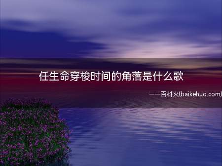 任生命穿梭时间的角落是什么歌(还记得故乡吗任生命穿梭时间的角落是什么歌 《最长的旅途》完整)
