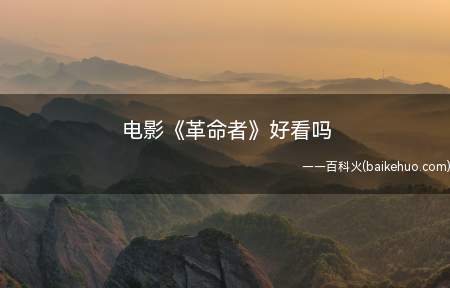 电影《革命者》好看吗(电影《革命者》好看吗 有哪些令人印象深刻的情节)