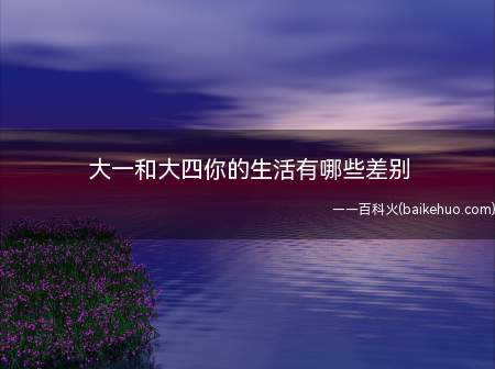 大一和大四你的生活有哪些差别(大一和大四你的生活有什么区别 大四的区别对比汇总)