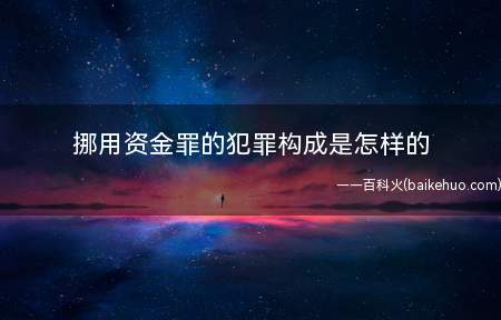 挪用资金罪的犯罪构成是怎样的