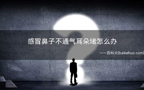 感冒鼻子不通气耳朵堵怎么办