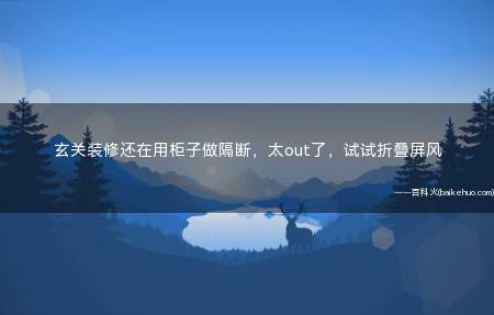 玄关装修还在用柜子做隔断,太out了,试试折叠屏风