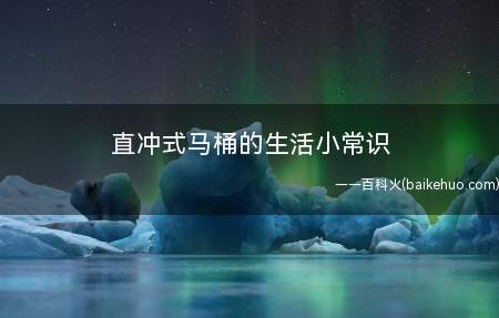 直冲式马桶的生活小常识
