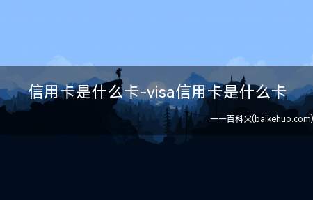 信用卡是什么卡-visa信用卡是什么卡