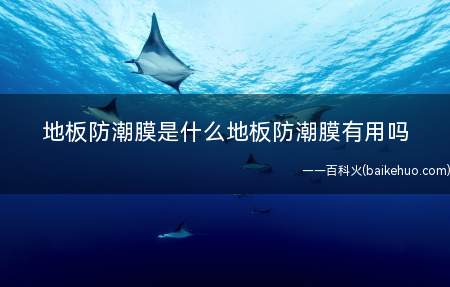 地板防潮膜是什么地板防潮膜有用吗