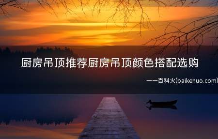 厨房吊顶推荐厨房吊顶颜色搭配选购(厨房吊顶选择什么样的颜色)