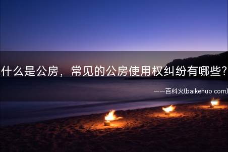 什么是公房,常见的公房使用权纠纷有哪些?