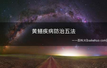 黄鳝疾病防治五法