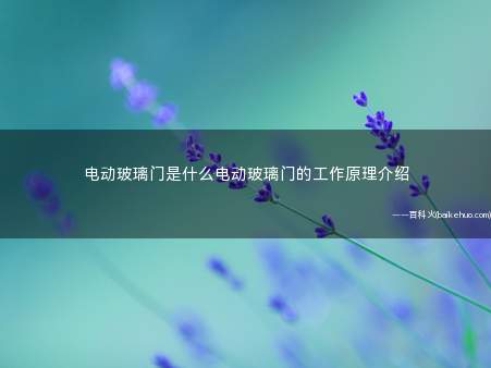 电动玻璃门是什么电动玻璃门的工作原理介绍