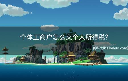 个体工商户怎么交个人所得税?