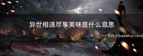 异世相遇尽享美味什么梗是什么梗(异世相遇尽享美味)
