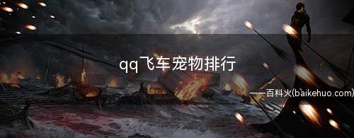 qq飞车宠物排行