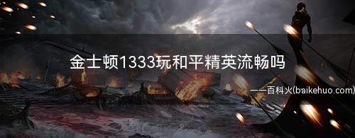 金士顿1333玩和平精英流畅吗