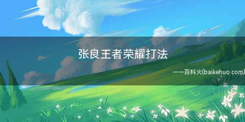 张良王者荣耀打法(王者荣耀:五级铭文推荐:10轮回10献祭10梦魇)