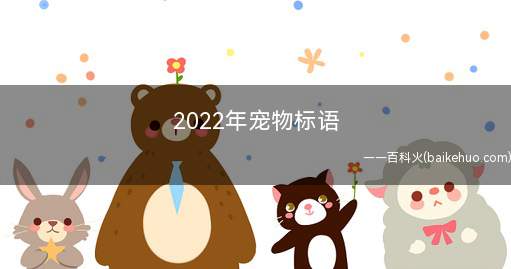 2022年宠物标语