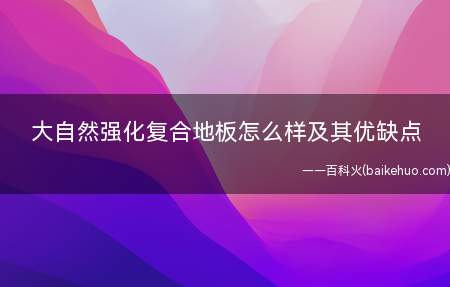 大自然强化复合地板怎么样及其优缺点(大自然强化复合地板介绍)