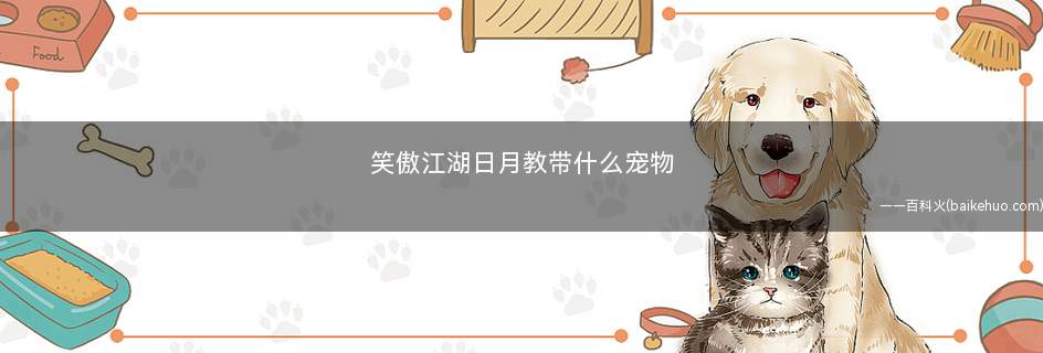 笑傲江湖日月教带什么宠物