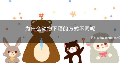 为什么动物下蛋的方式不同呢