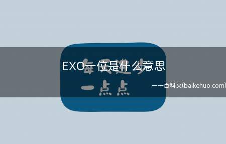 EXO一位是什么意思
