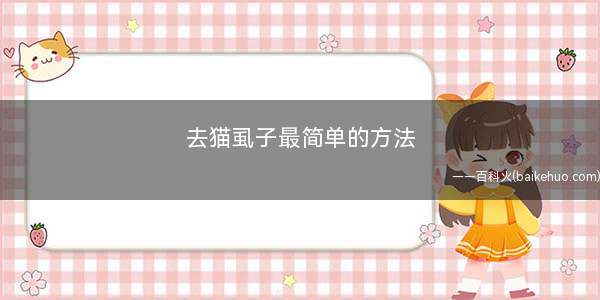 去猫虱子最简单的方法(猫咪营养不良、抵抗力下降)