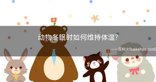 动物冬眠时如何维持体温?