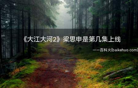 《大江大河2》梁思申是第几集上线（刷剧日历表:梁思申结局是怎样的）