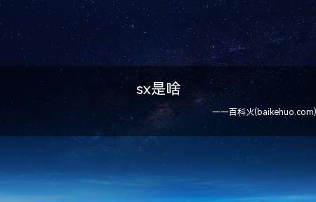 sx是啥(sx是非营利组织,全称是SoundExchange)