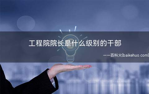 工程院院长是什么级别的干部(中国工程院院长为部级)