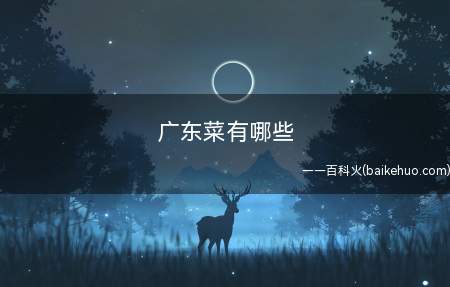 广东菜有哪些