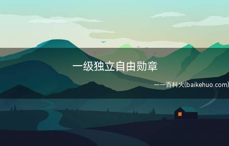 一级独立自由勋章是什么意思