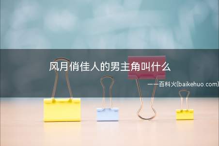 风月俏佳人的男主角叫什么