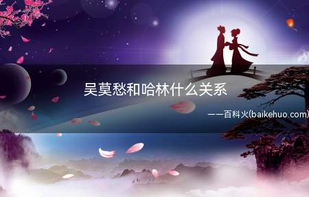 吴莫愁和哈林什么关系