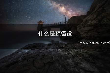 什么是预备役