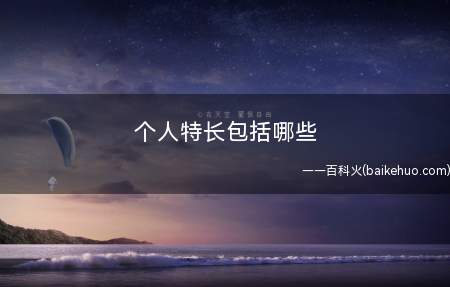 个人特长包括哪些