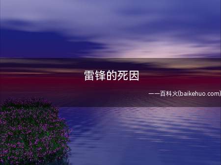雷锋的死因