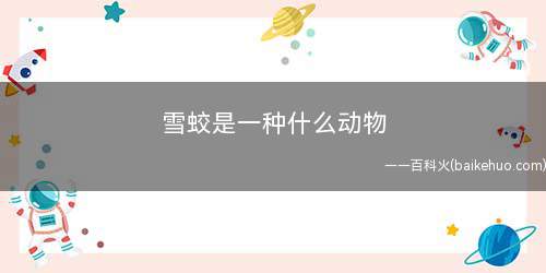雪蛟是一种什么动物